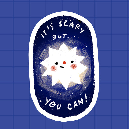 "You Can!" Waterproof Sticker