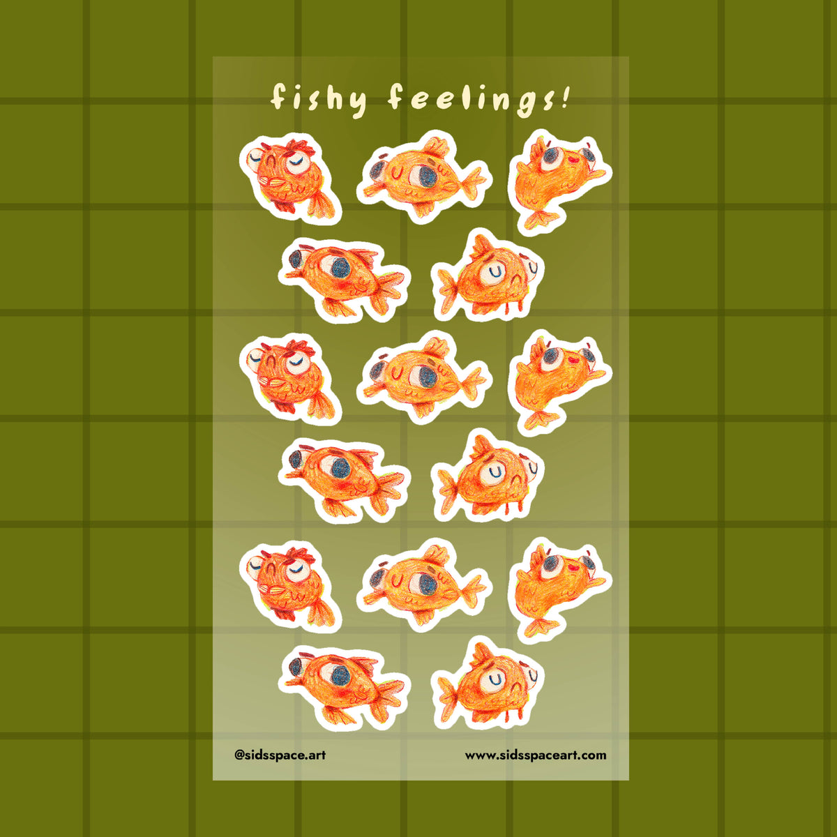 Fishy Feelings Journaling Sticker Sheet