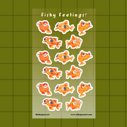 Fishy Feelings Journaling Sticker Sheet