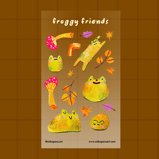 Froggy Friends Journaling Sticker Sheet