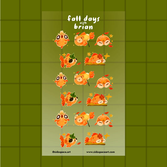 Fall Days with Brian Journaling Sticker Sheet