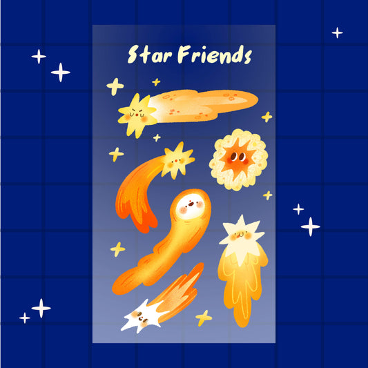 Star Friends Journaling Sticker Sheet