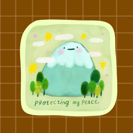 Protecting my Peace Waterproof Vinyl Sticker